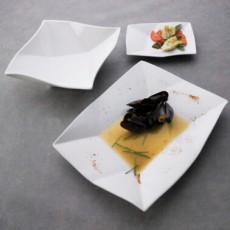 ITI Aspekt™ AS-12 6oz 6 inch Star Appetizer Dish, Bright White, Porcelain, 36 each