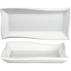 ITI Aspekt™ AS-210 11-3/4 inch Rectangular Plate, Bright White, Porcelain, 24 each