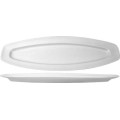 ITI Bristol™ BL-2100 21 inch Rectangular Fish Platter, Porcelain, Bright White, 12 each