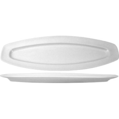 ITI Bristol™ BL-2100 21 inch Rectangular Fish Platter, Porcelain, Bright White, 12 each