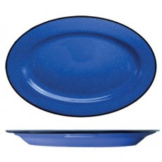 ITI Campfire™ CF-13 11-1/2 inch Oval Platter, Light Blue, Vitrified Stoneware, 12 each