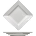 ITI Elite™ EL-212 11-5/8 inch Deep Square Plate, Bright White, Porcelain, 12 each