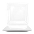 ITI Marzano™  MZ-99 9-3/4 inch Square Rim Plate, Porcelain, Bright White, 24 each