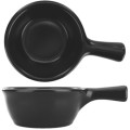 ITI Coal™ OSC-55-B 5 inch 8.5oz Soup Bowl Crock, Matt Black, Vitrified Stoneware, 12 each