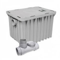 Canplas 3920A02 ENDURA® Thermoplastics 20Gal/Min Grease Interceptor, 76.4lb Capacity, 2 inch Connection, CSA Certified