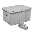 Canplas 3935A03 ENDURA® Thermoplastics 35Gal/Min Grease Interceptor, 138.5lb Grease Capacity, 3 inch Connection, CSA Certified