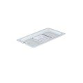 Libertyware 2130S 1/3 Size Flat Notched Polycarbonate Food Pan Cover, NSF Listed