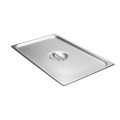 Libertyware 5000 Full Size Solid Stainless Steel Steam Table Pan Cover with Handle, NSF Listed