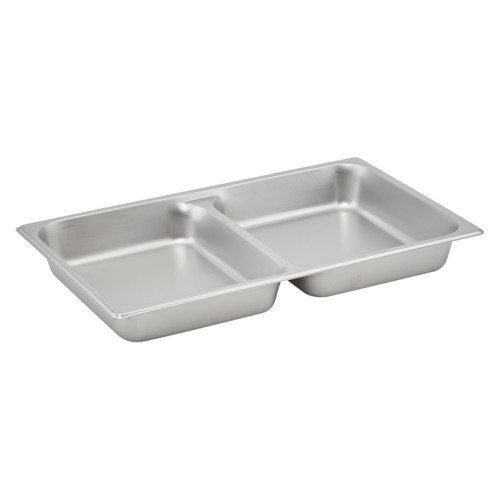 Libertyware 5002DV Divided Pan, Full Size, Stainless Steel, 24 Gauge, 20.87(w) x 12.75(d) x 2.5(h) inch