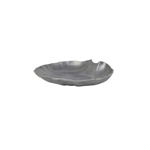 Libertyware ACB28 Serving Platters, Pewter Style, Shell Shape, Cast Aluminum, 11.5(w) x 9.5(d) x 2.12(h) inch