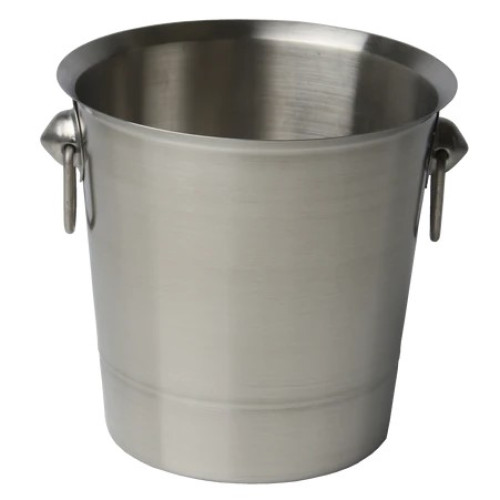 Libertyware CBHG Wine Bucket, 4qt, w/ Hanging Ring Handles, Stainless Steel