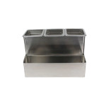 Libertyware CCSS Creamer Caddy, (2)Tier(s), Stainless Steel, 18-1/4(w) x 11(d) x 11-1/2(h) inch