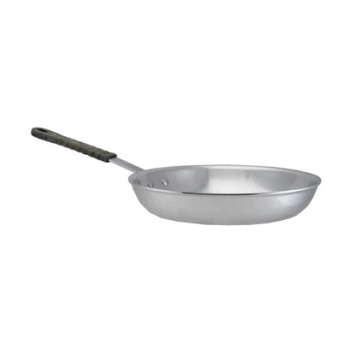 Libertyware FRY12H Fry Pan, Aluminum, Non-Coated, Mirror Finished, Silicone Handle, 21.75(w) x 12.5(d) x 2.5(h) inch, NSF Listed