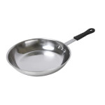 Libertyware FRY12H Fry Pan, Aluminum, Non-Coated, Mirror Finished, Silicone Handle, 21.75(w) x 12.5(d) x 2.5(h) inch, NSF Listed