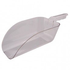 Libertyware ISP24 24 oz Clear Polycarbonate Ice Scoop, NSF Listed, Heavy-Duty Commercial Food Scoop