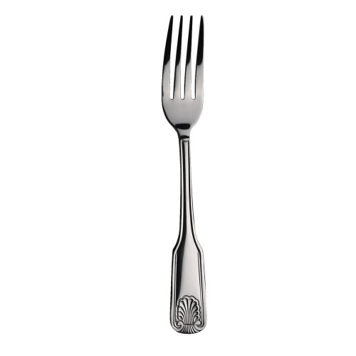 Libertyware OCN2 Oceans Dinner Fork, Stainless Steel, 2.8mm Thick, Mirror Polished, 1dz