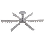 Libertyware PIE06 Pie Marker, (6)Slice(s), Aluminum, 8.5(w) x 8.5(d) x 2.5(h) inch