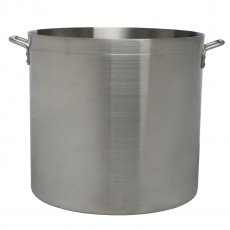 Libertyware POT160H Heavy Duty Stock Pot, 160qt Capacity, Aluminum, 6mm Thickness,  NSF Listed, 30.5(w) x 24.25(d) x 22(h) inch