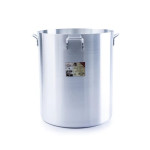 Libertyware POT200H Heavy Duty Stock Pot, 200qt Capacity, Aluminum, 6mm Thickness, 27.5(w) x 27.5(d) x 27.5(h) inch, NSF Listed