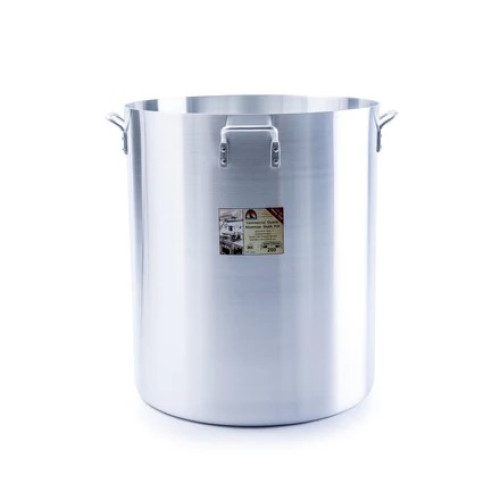 Libertyware POT200H Heavy Duty Stock Pot, 200qt Capacity, Aluminum, 6mm Thickness, 27.5(w) x 27.5(d) x 27.5(h) inch, NSF Listed