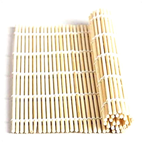 SM34-11 Bamboo Square Sushi Mat, 9.25(w)x9.25(d)x0.25(h) inch – 10 each