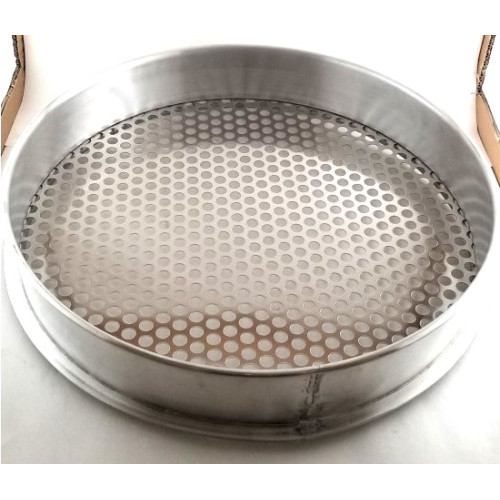 SR2030 20 inch Perforated Aluminum Steamer Rack, 3 inch Height, 1 each
