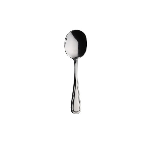 Libertyware STA5 Stansbury Bouillon Spoon, Stainless Steel, 2.5mm Thick, Mirror Polished, 3dz