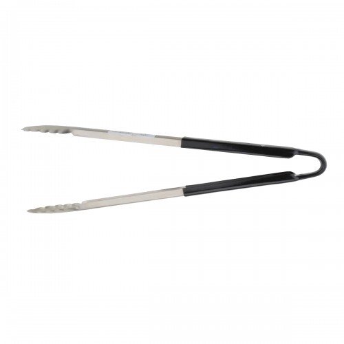 Libertyware T12P-BK 12 Inch Stainless Steel Tongs with Black Coated Handle – Pack of 4 for Commercial Kitchen Use