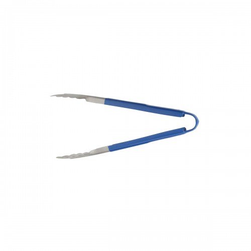 Libertyware T12P-BL 12 Inch Stainless Steel Tongs with Blue Coated Handle – Pack of 4 for Commercial Kitchen Use