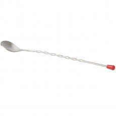 Libertyware TBS12 Bar Spoons, Twisted, 12(L) inch, Stainless Steel - 12 each