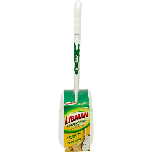Libman 1024 Toilet Bowl Brush and Plunger Combo, 2 each