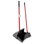 Libman 1193 10 inch Deluxe Lobby Dust Pan and Broom Set (Closed Lid), 2 each