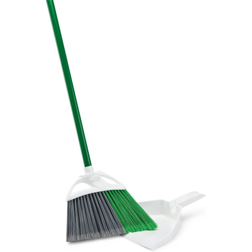 Libman 206 11 inch Precision Angle Broom with Dustpan, 6 each