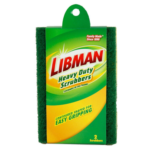 Libman 64 Heavy Duty Sponge Scrubber, 6 each