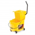 Libman 933 26qt Mop Bucket and Side Press Yellow Wringer, 1 each