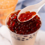 Tea Zone A6015a Crystal Boba, Brown Sugar, 4.4 lbs / bag, 1 each