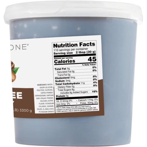 Tea Zone B2025a Coffee Jelly, 7.2 lb, 1 each