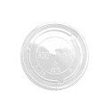 Karat® C-KC78TS 78mm PET Plastic Flat Lids, Fit on 8 & 10oz PET Cup, 1000/cs, 1 each