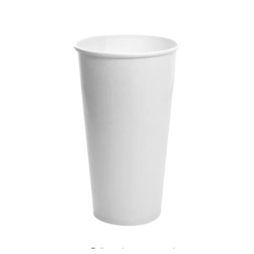 Karat® C-KCP32W 32oz White Double Poly Paper Cold Cup, 600/cs, 1 each