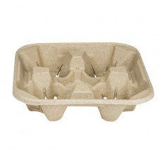 Karat® C5000 4-Cup Paper Holder for 8-32oz Cups, 300/cs, 1 each