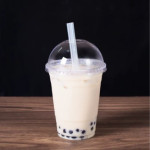 Karat® C9000 7.5 inch Boba Straws, Unwrapped, Mixed Striped Colors, 10mm Diameter, 4500 each