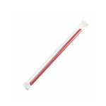 Karat® C9060S 9 inch Boba Straws, Poly Wrapped , Mixed Solid Color, Diagonal Cut, 10mm, 1600 each