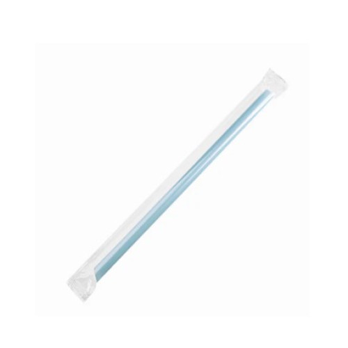 Karat® C9060S 9 inch Boba Straws, Poly Wrapped , Mixed Solid Color, Diagonal Cut, 10mm, 1600 each