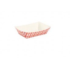 Karat® FP-FT250G 2.5lb Paper Food Tray, Shepherd Check (Red), 500 each Karat® FP-FT250G 2.5lb Paper Food Tray, Shepherd Check (Red), 500 each