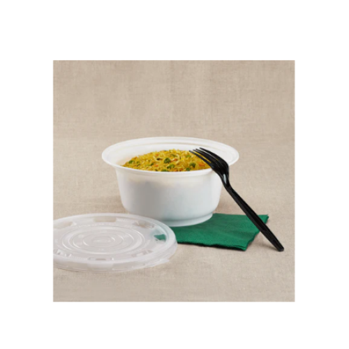 Karat® FP-IMB36W 36oz White PP Plastic Injection Molding Bowl, Microwavable, 300/cs, 1 each