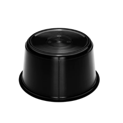 Karat® FP-IMB48B 48oz Black PP Plastic Injection Molding Bowl, Microwavable, 300/cs, 1 each