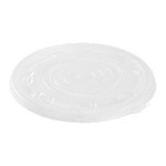 Karat® FP-IMBL179 22/36/48oz PP Plastic Flat Lids for Injection Molding Bowl, 117mm, Microwavable, 300/cs, 1 each