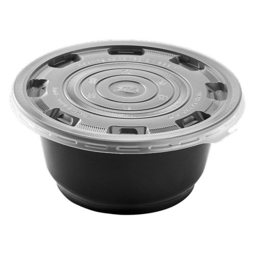 Karat® FP-IMBL179 22/36/48oz PP Plastic Flat Lids for Injection Molding Bowl, 117mm, Microwavable, 300/cs, 1 each
