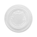 Karat® FP-PL075-PET 1oz Tall PET Plastic Portion Cup Lids, 44mm, 2500/cs, 1 each