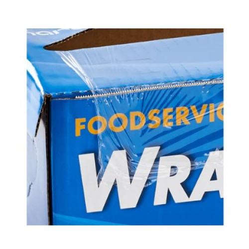 Karat® FW-WNG1220 Foodservice Film Wrap, 12 inch x 2000 Feet, Serrated Cutter, BPA Free, 1 each